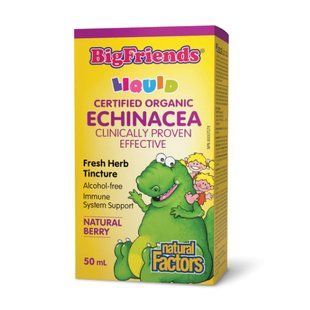 Безалкогольная травяная настойка для детей Эхинацея Natural Factors (Echinacea) 50 мл купить в Киеве и Украине