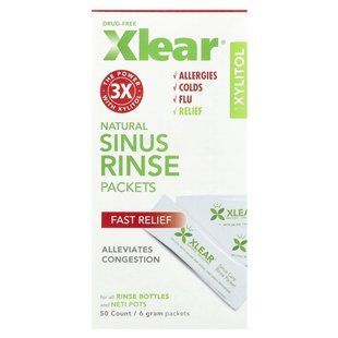 Xlear, Natural Sinus Rinse Packets, 50 Packets, 6 g Each купить в Киеве и Украине
