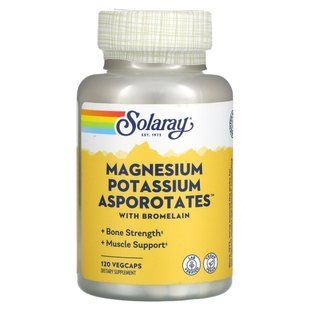 Magnesium and Potassium Asporotates Solaray (Magnesium Potassium Asporotates) 120 capsules
