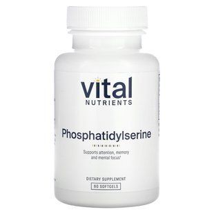 Vital Nutrients, Phosphatidylserine, 60 Softgels купить в Киеве и Украине