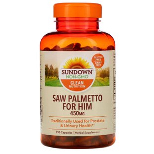 Со-пальметто Sundown Naturals (Saw Palmetto) 450 мг 250 капсул купить в Киеве и Украине