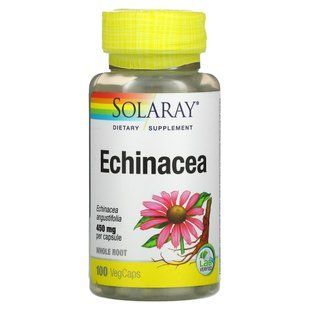 Эхинацея пурпурная Solaray (Organically Grown Echinacea) 450 мг 100 капсул купить в Киеве и Украине