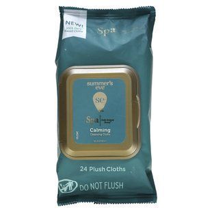 Summer's Eve, Spa, Calming Cleansing Cloths, 24 Plush Cloths купить в Киеве и Украине