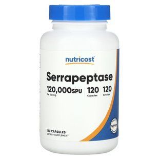Nutricost, Serrapeptase, 120,000 SPU, 120 Capsules купить в Киеве и Украине