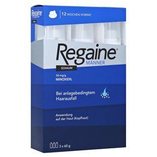 Foam 5% minoxidil for men for hair and beard growth (5% Minoxidil For Men) 3 pcs 60 g