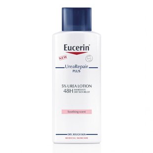 Увлажняющий лосьон для тела для сухой кожи Eucerin (UreaRepair PLUS 5% Urea Lotion 48H Long-Lasting Hydration) 250 мл купить в Киеве и Украине