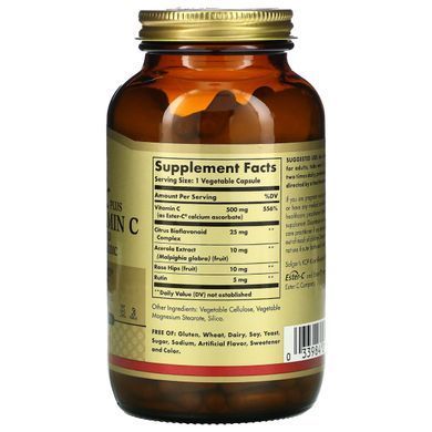 Ester-S Vitamin C Solgar (Ester-C Plus) 500 mg 250 vegetarian capsules