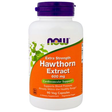 Екстракт глоду Now Foods (Hawthorn Extract Extra Strength) 600 мг 90 капсул