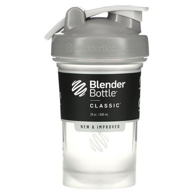 Пляшка, класична з петелькою, галька сіра, Blender Bottle, 591 мл