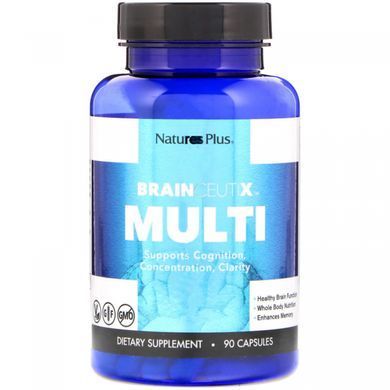 Мультивітаміни для покращення роботи мозку Nature's Plus (Multi Brainceutix) 90 капсул
