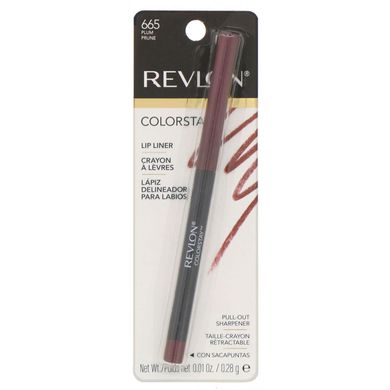 Контурний олівець для губ Colorstay, відтінок сливовий 665, Revlon, 0,28 г