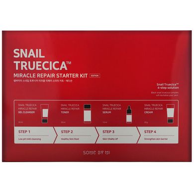 Сыворотка для кожы, Snail Truecica Miracle Repair Starter Kit, Some By Mi, комплект из 4 предметов купить в Киеве и Украине