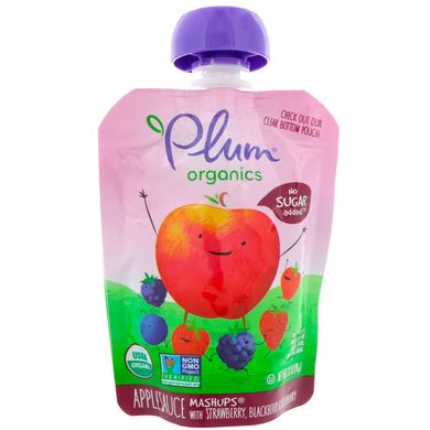 Дитяче пюре з ягід Plum Organics (Organic Mashups) 4 шт. по 90 г