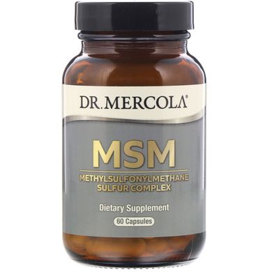 МСМ з органічної сіркою Dr. Mercola (MSM Methylsulfonylmethane Sulfur Complex) 60 капсул