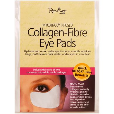 Подушечки під очі з колагеном Reviva Labs (Collagen) 3 набори по 2 подушечки