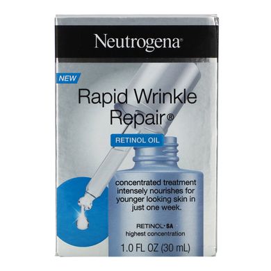 Масло с ретинолом, Rapid Wrinkle Repair, Retinol Oil, Neutrogena, 30 мл купить в Киеве и Украине