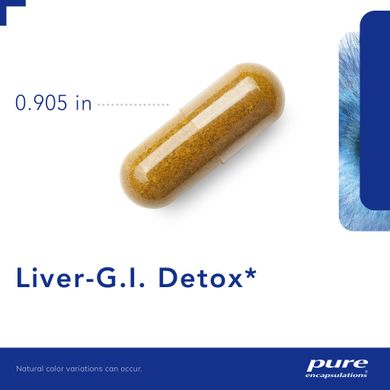 Витамины для печени и детокса Pure Encapsulations (Liver-G.I. Detox) 60 капсул купить в Киеве и Украине