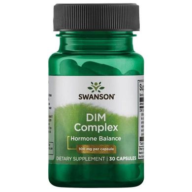 ДІМ Комплекс (Дііндолілметан), DIM Complex (Diindolylmethane), Swanson, 100 мг, 30 капсул