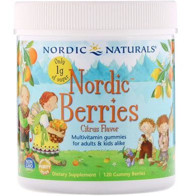 Мультивітаміни для дітей цитрус Nordic Naturals (Nordic Berries) 120 жувальних цукерок