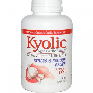 Средство для избавления от стресса и усталости, Kyolic, 300 капсул