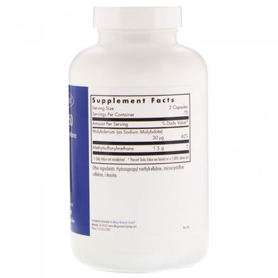 MSM methylsulfonylmethane Allergy Research Group (MSM 750) 150 vegetarian capsules