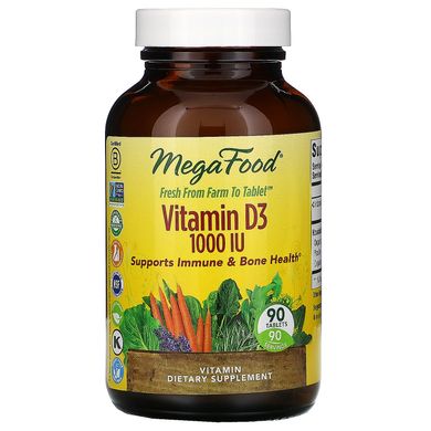 Вітамін Д3 MegaFood (Vitamin D3) 1000 МО 90 таблеток