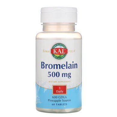 Бромелайн KAL (Bromelain) 500 мг 60 таблеток