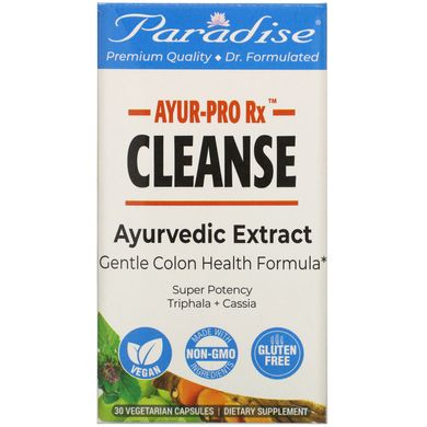 Вітаміни для очищення, AYRU Pro Rx, Cleanse, Paradise Herbs, 60 вегетаріанських капсул