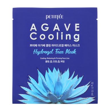 Охолоджуюча агава, гідрогелева маска для обличчя, упаковка з, Petitfee, 5 шт по 1,12 унції (32 г)