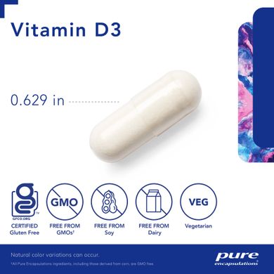 Витамин Д3 Pure Encapsulations (Vitamin D3) 1000 МЕ 250 капсул купить в Киеве и Украине