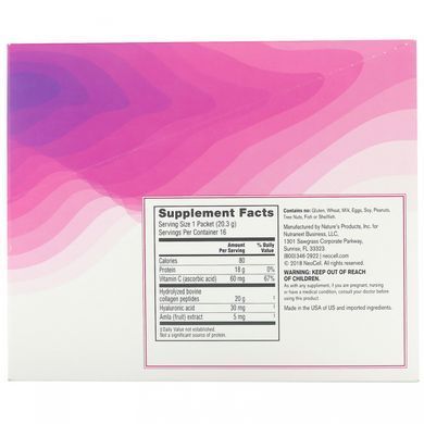 Колагеновий протеїн без смаку Neocell (Collagen) 16 пакетиків по 20 г кожен