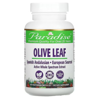 Екстракт оливкового листя Paradise Herbs (Olive Leaves) 250 мг 120 капсул