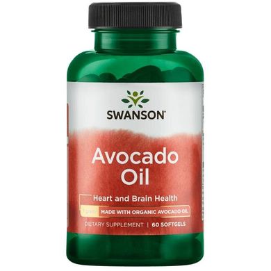 Олія авокадо в капсулах Swanson (Avocado Oil) 60 капсул