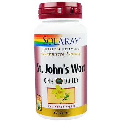 Звіробій Solaray (St. John's Wort) 900 мг 60 таблеток