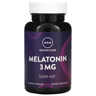 Мелатонін, MRM, 3 мг, 60 веганських капсул