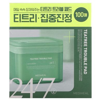 MEDIHEAL, Tea Tree Trouble Pad, 100 Pads, 5.74 fl oz (170 ml) купить в Киеве и Украине