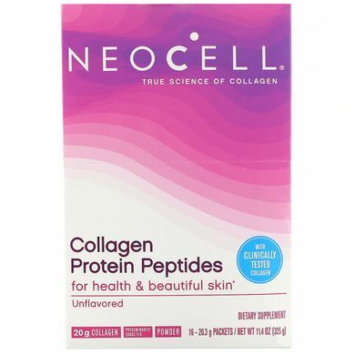 Колагеновий протеїн без смаку Neocell (Collagen) 16 пакетиків по 20 г кожен