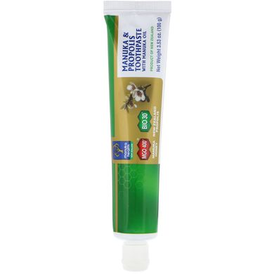 Зубна паста Манука і Прополіс Manuka Health (Toothpaste) 100 м