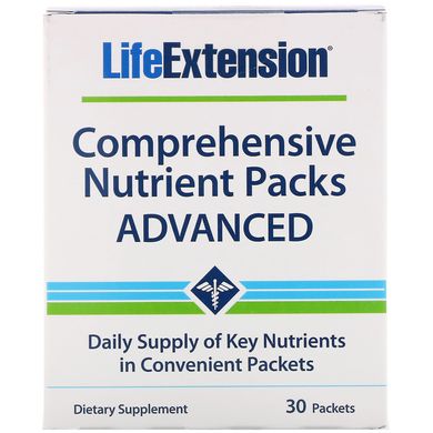 Пакетики з комплексом поживних речовин, вдосконалені, Comprehensive Nutrient Packs Advanced, Life Extension, 30 шт