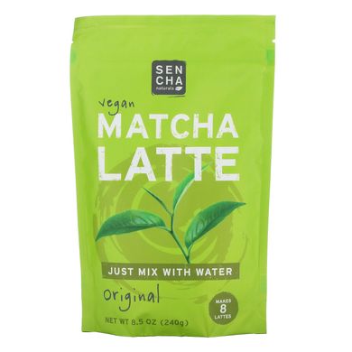 Веганське матчу латте, оригінал, Vegan Matcha Latte, Original, Sencha Naturals, 240 г