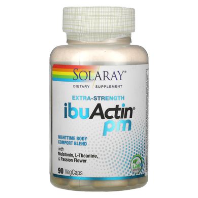 Вітаміни для сну Solaray (Extra-Strength IbuActin PM) 90 капсул