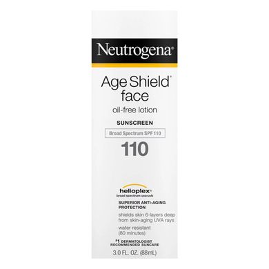 Age Shield для обличчя, сонцезахисний крем без олії, SPF110, Neutrogena, 3 рідкі унції (88 мл)