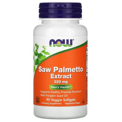 Сереноя Со Пальметто Now Foods (Saw Palmetto Extract) 320 мг 90 рослинних капсул