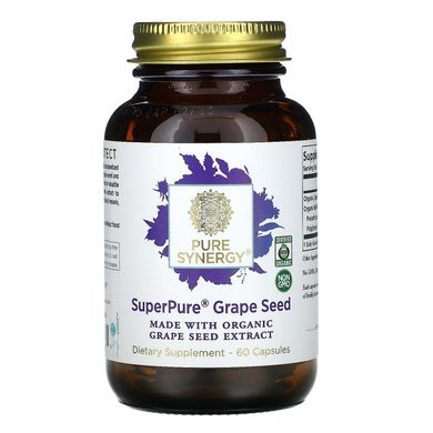 Екстракт виноградних кісточок The Synergy Company (Super Pure Grape Seed) 60 капсул