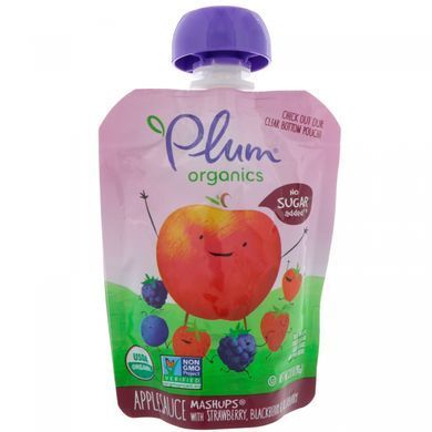 Дитяче пюре з ягід Plum Organics (Organic Mashups) 4 шт. по 90 г