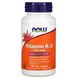 Витамин K2 Now Foods (Vitamin K2) 100 мкг 100 капсул фото