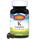 Витамин К, полная формула, K-Complete, Carlson Labs, 45 гелевых капсул фото