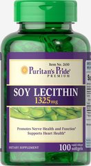 Лецитин из сои Puritan's Pride (Soy Lecithin) 1325 мг 100 капсул купить в Киеве и Украине