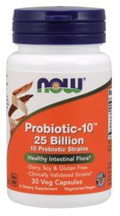 Пробіотик-10 Now Foods (Probiotic-10) 25 млрд МО 30 капсул