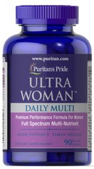 Мультивитамины для женщин ультра Puritan's Pride (Woman™ Daily Multi Timed) 90 капсул купить в Киеве и Украине